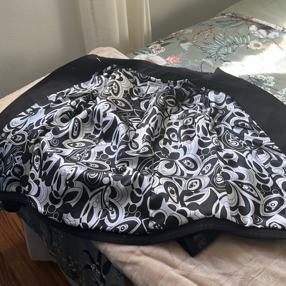 Vintage Laura Ashley Jacket with Pleather Trim and Buckles - Picture 7 of 8